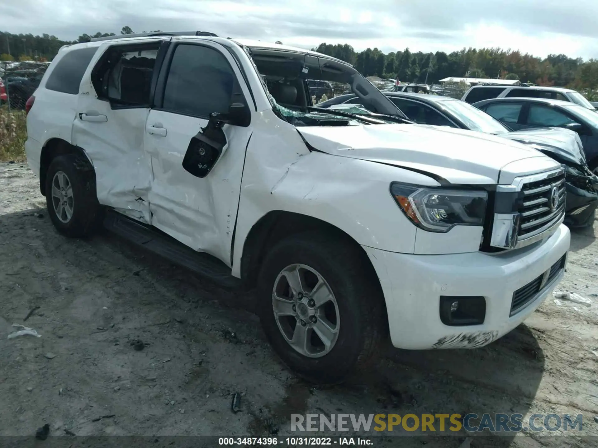1 Photograph of a damaged car 5TDBY5G13KS174562 TOYOTA SEQUOIA 2019