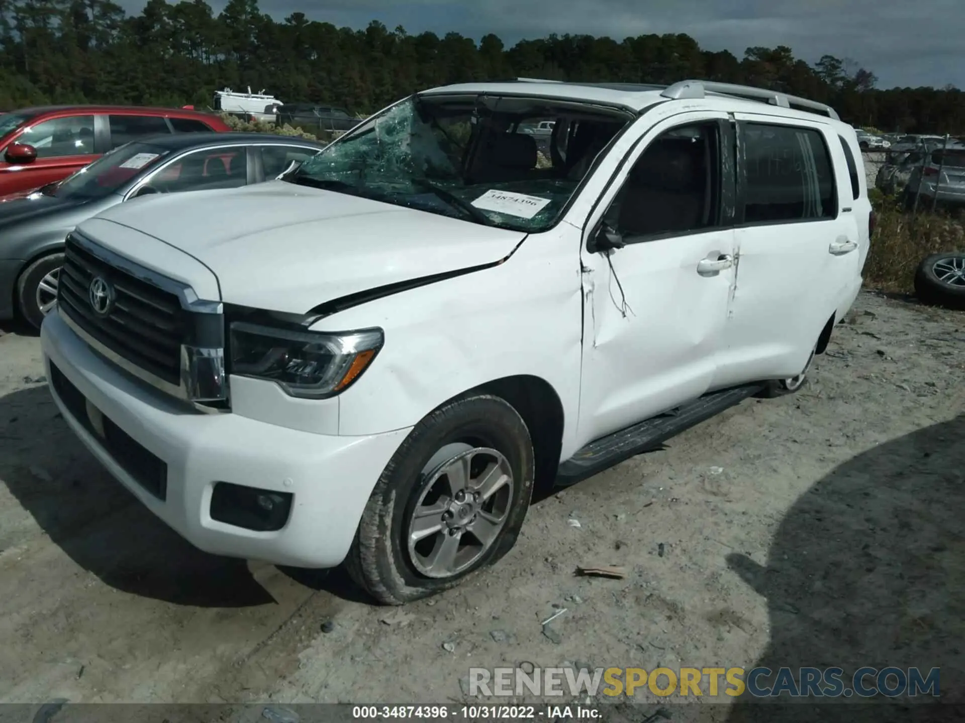2 Photograph of a damaged car 5TDBY5G13KS174562 TOYOTA SEQUOIA 2019