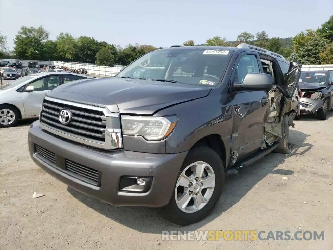 2 Photograph of a damaged car 5TDBY5G16KS173566 TOYOTA SEQUOIA 2019