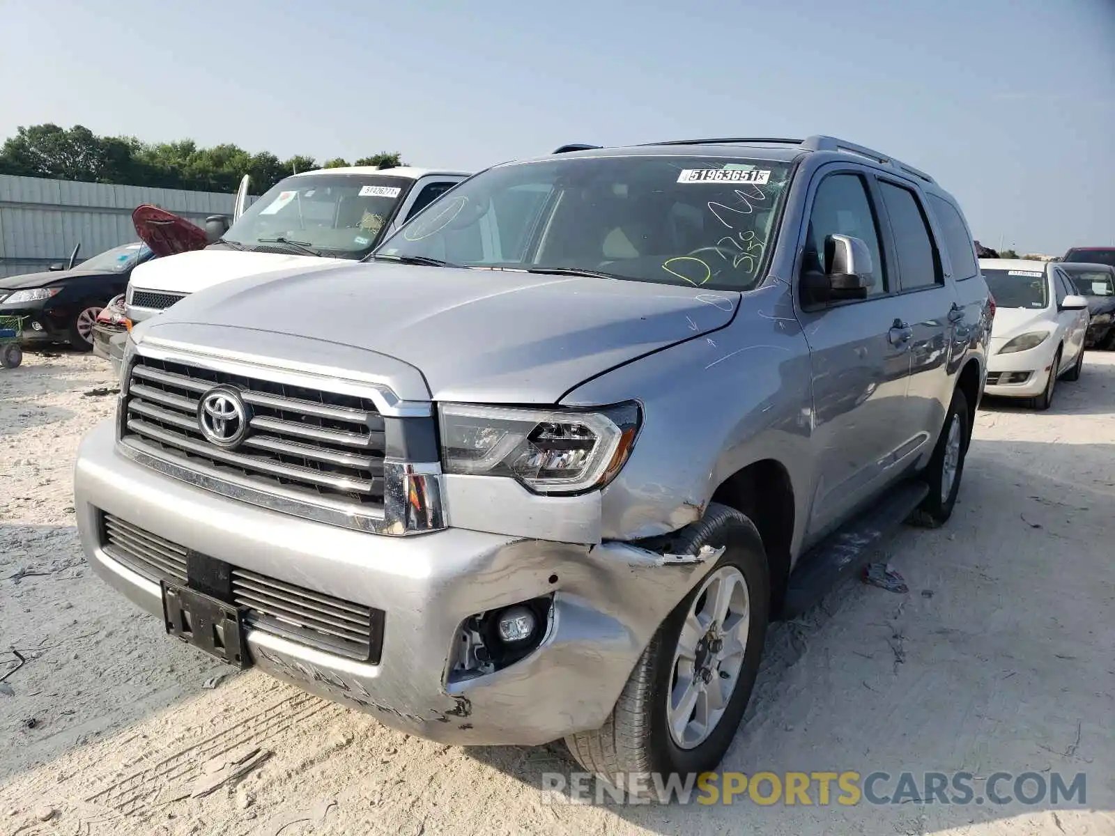 2 Photograph of a damaged car 5TDBY5G17KS170515 TOYOTA SEQUOIA 2019