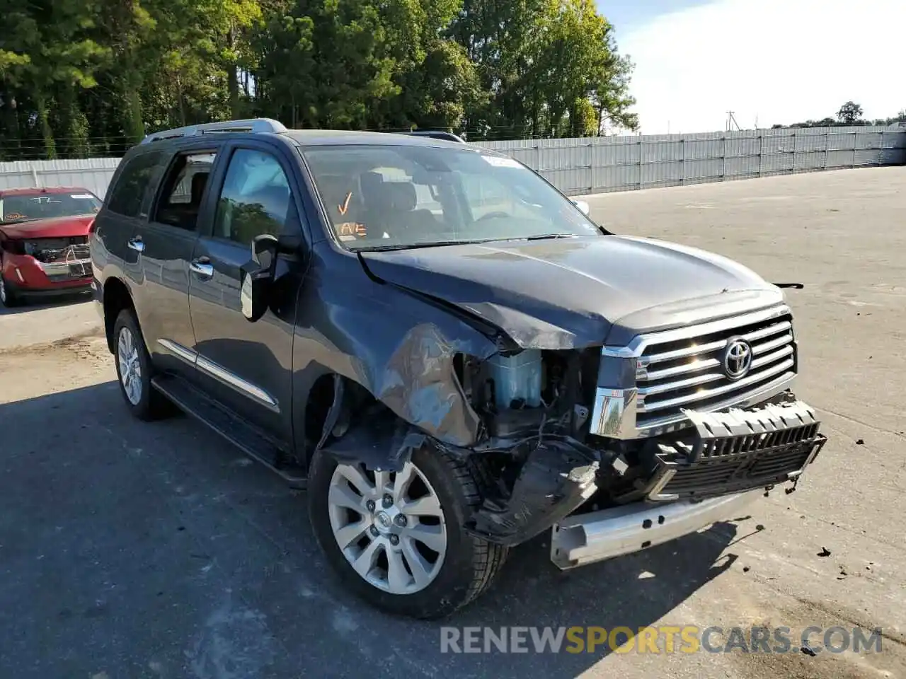 1 Photograph of a damaged car 5TDDY5G18KS166420 TOYOTA SEQUOIA 2019