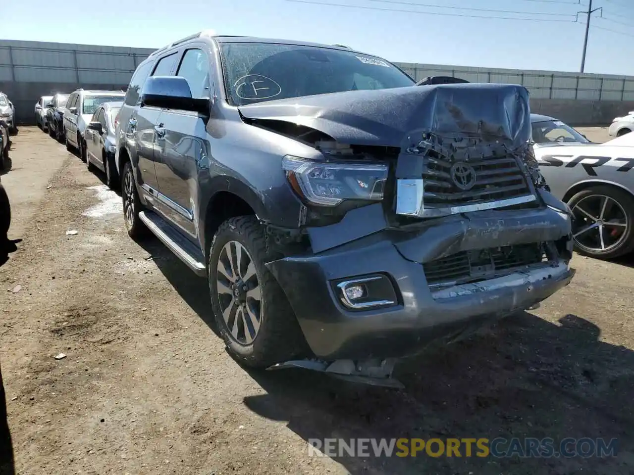 1 Photograph of a damaged car 5TDJY5G10KS166835 TOYOTA SEQUOIA 2019