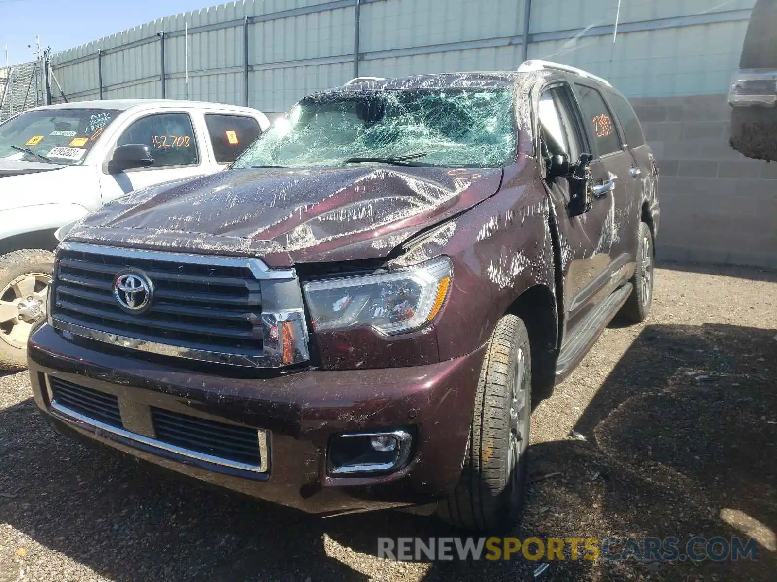 2 Photograph of a damaged car 5TDJY5G10KS174403 TOYOTA SEQUOIA 2019