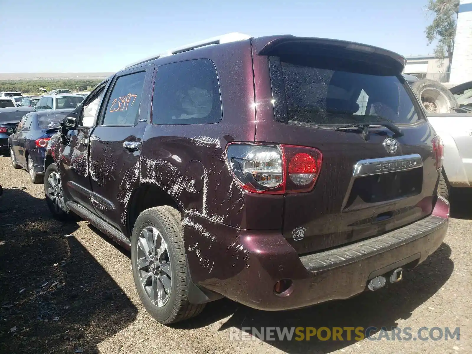 3 Photograph of a damaged car 5TDJY5G10KS174403 TOYOTA SEQUOIA 2019