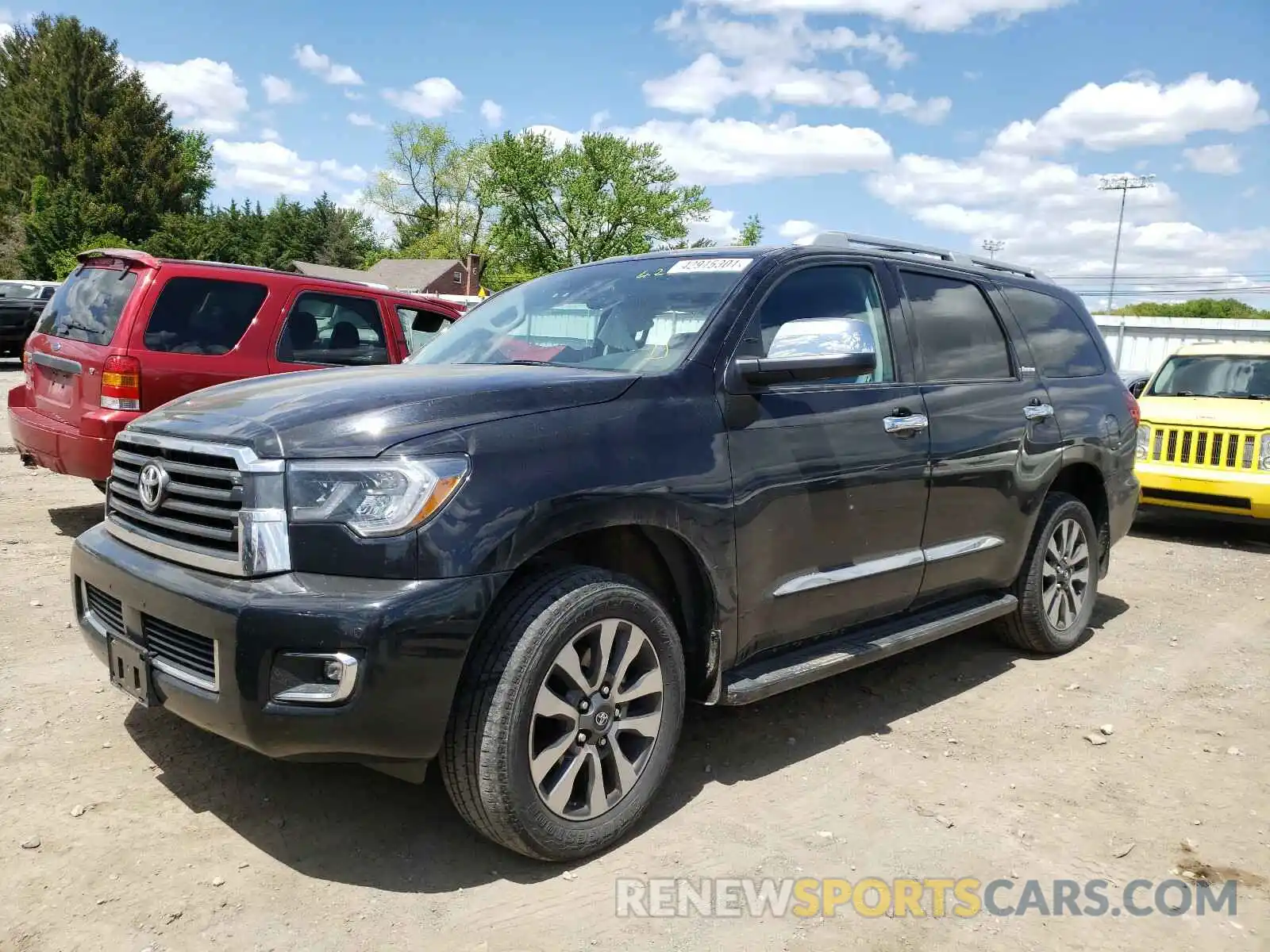 2 Photograph of a damaged car 5TDJY5G14KS172945 TOYOTA SEQUOIA 2019