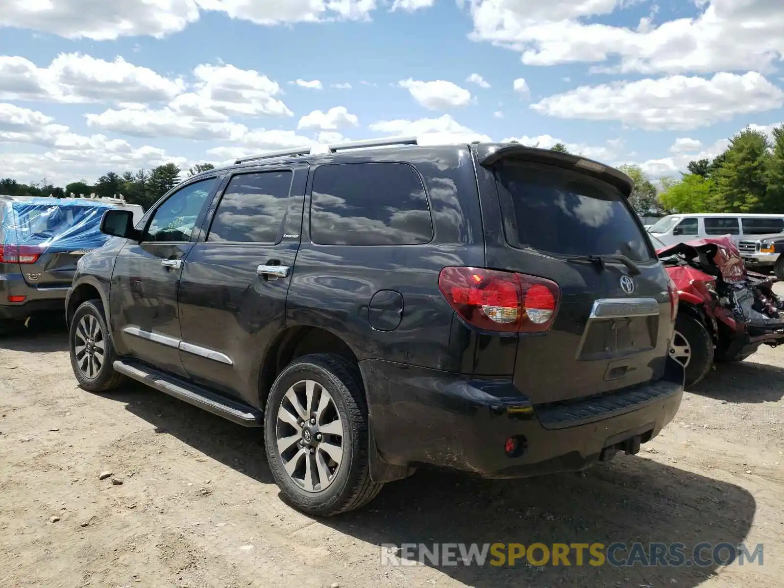 3 Photograph of a damaged car 5TDJY5G14KS172945 TOYOTA SEQUOIA 2019