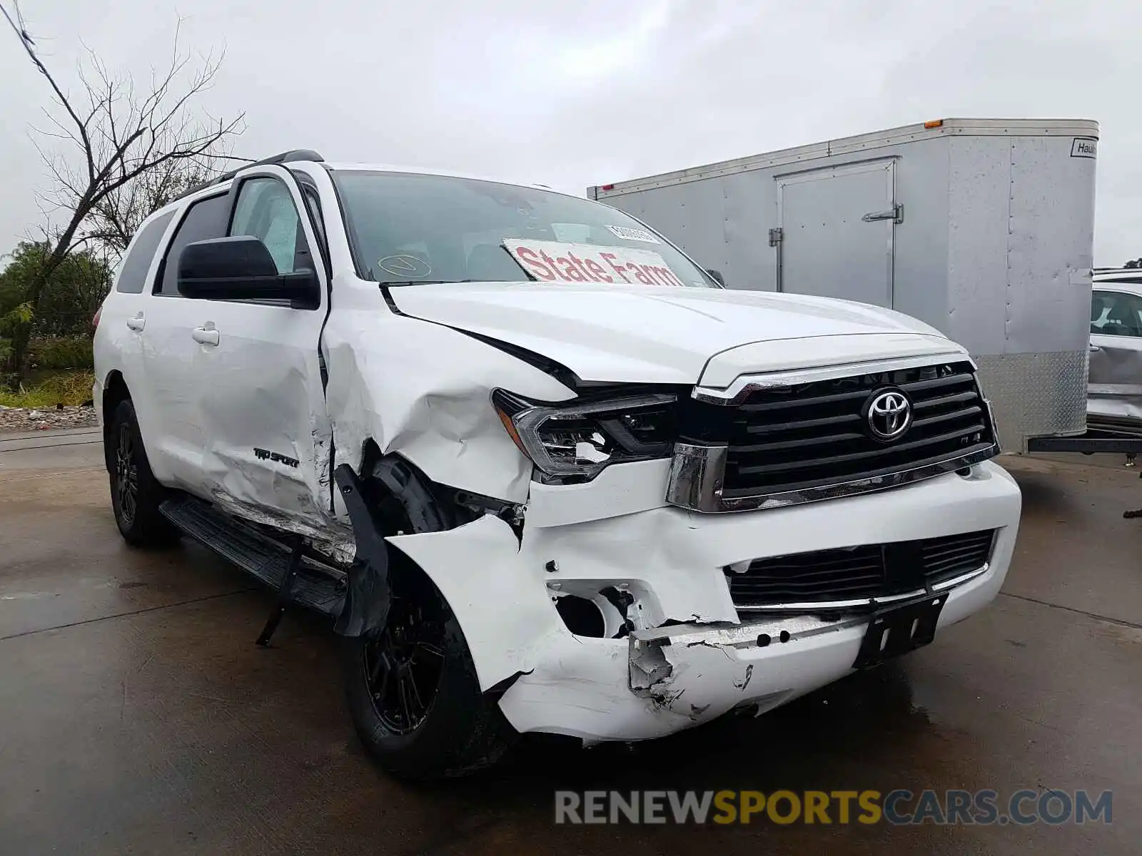 1 Photograph of a damaged car 5TDZY5G13KS073195 TOYOTA SEQUOIA 2019