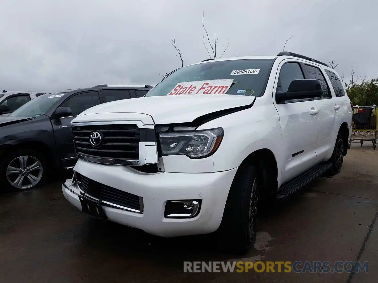 2 Photograph of a damaged car 5TDZY5G13KS073195 TOYOTA SEQUOIA 2019