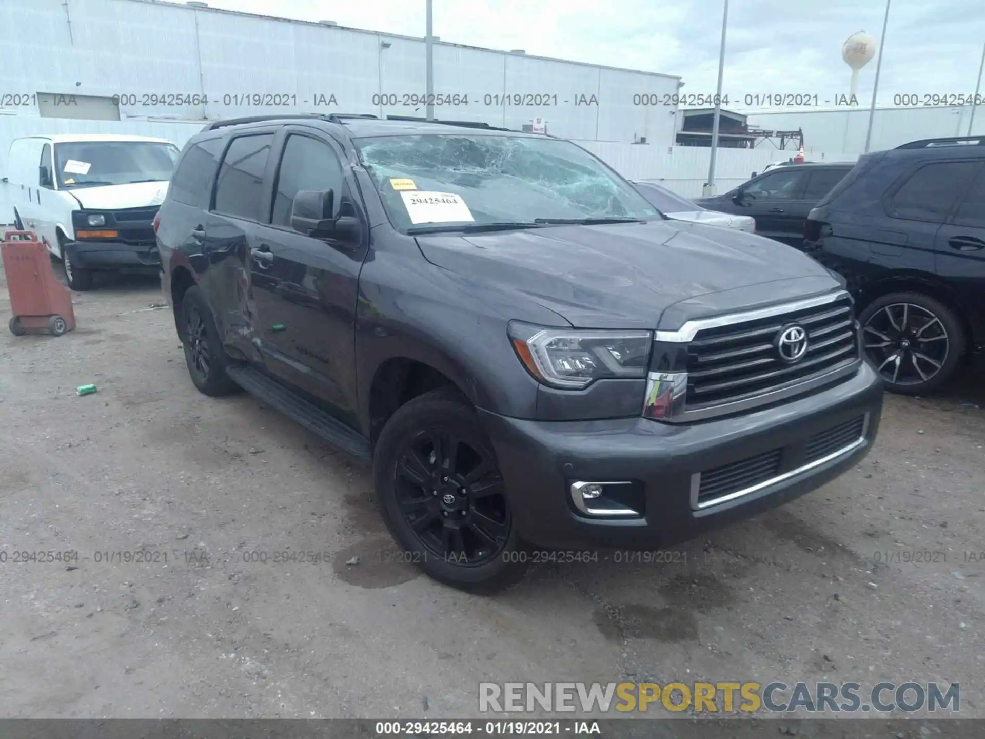 1 Photograph of a damaged car 5TDZY5G16KS072879 TOYOTA SEQUOIA 2019