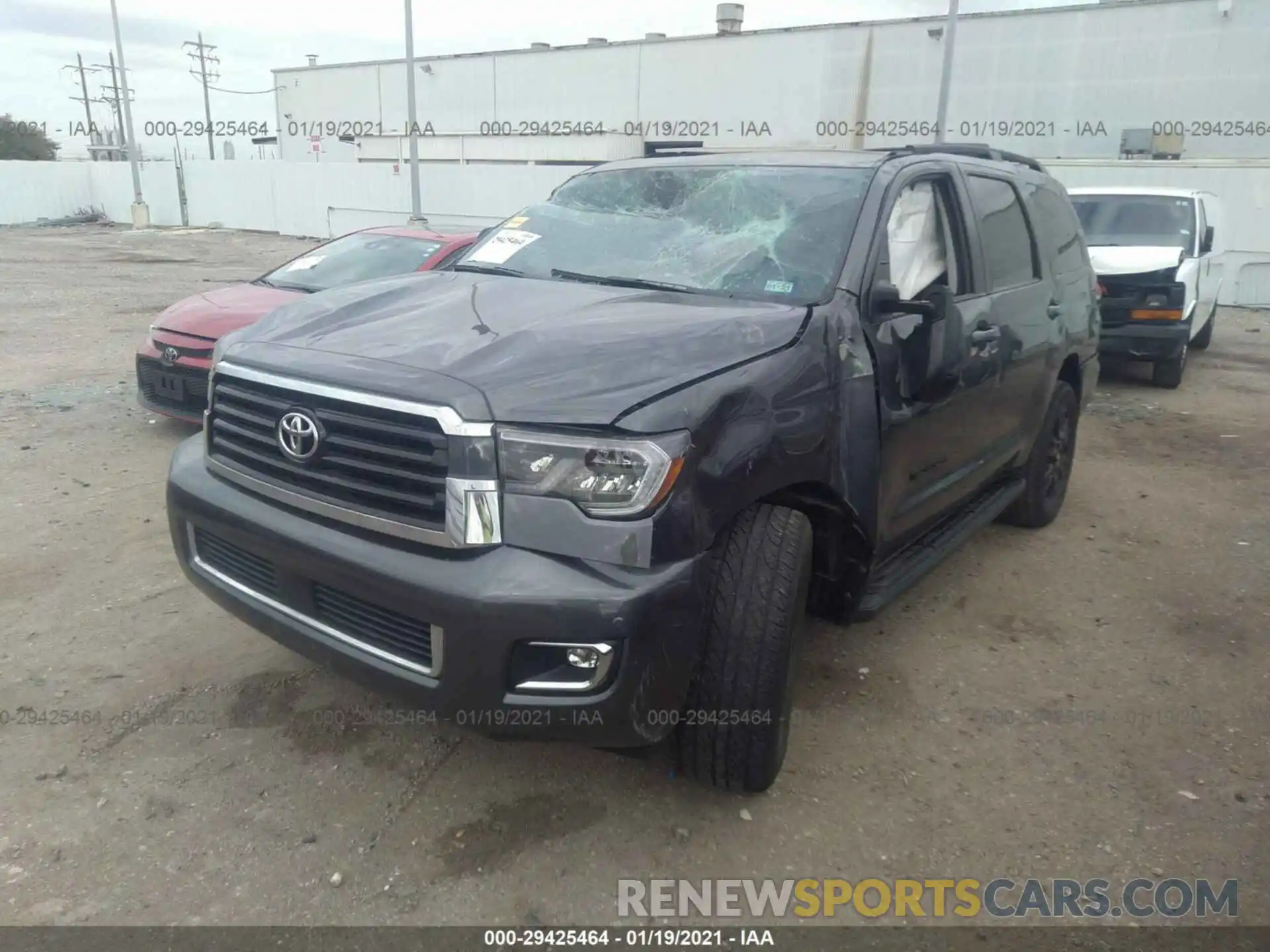 2 Photograph of a damaged car 5TDZY5G16KS072879 TOYOTA SEQUOIA 2019