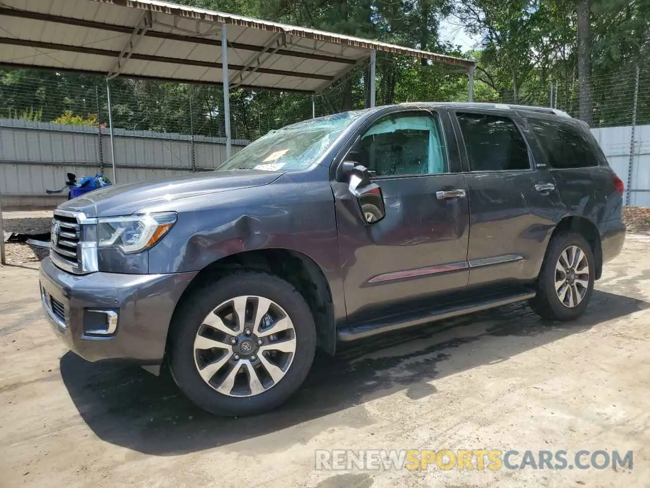 1 Photograph of a damaged car 5TDKY5G17LS074238 TOYOTA SEQUOIA 2020
