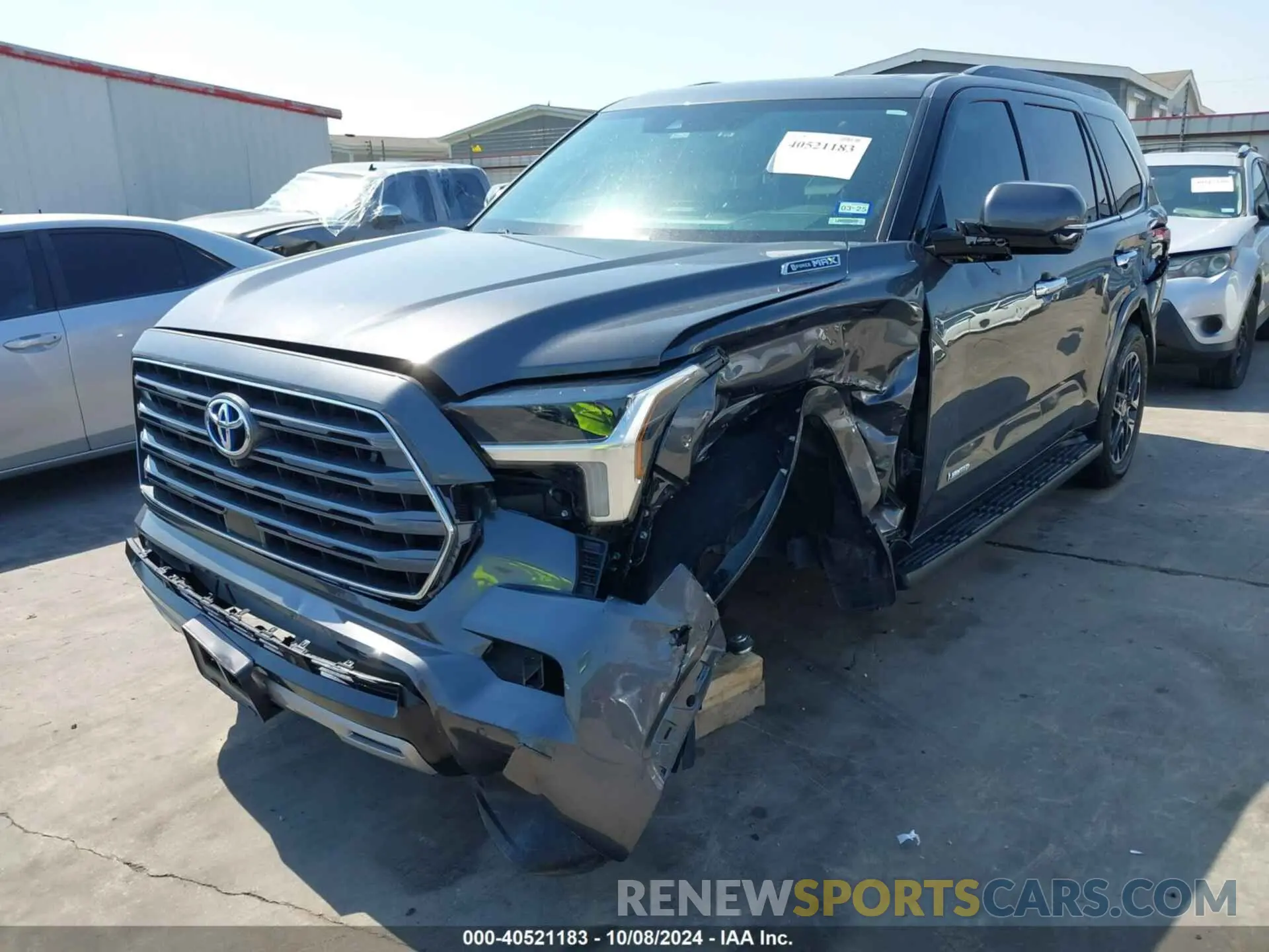 2 Photograph of a damaged car 7SVAAAAA8PX001323 TOYOTA SEQUOIA 2023