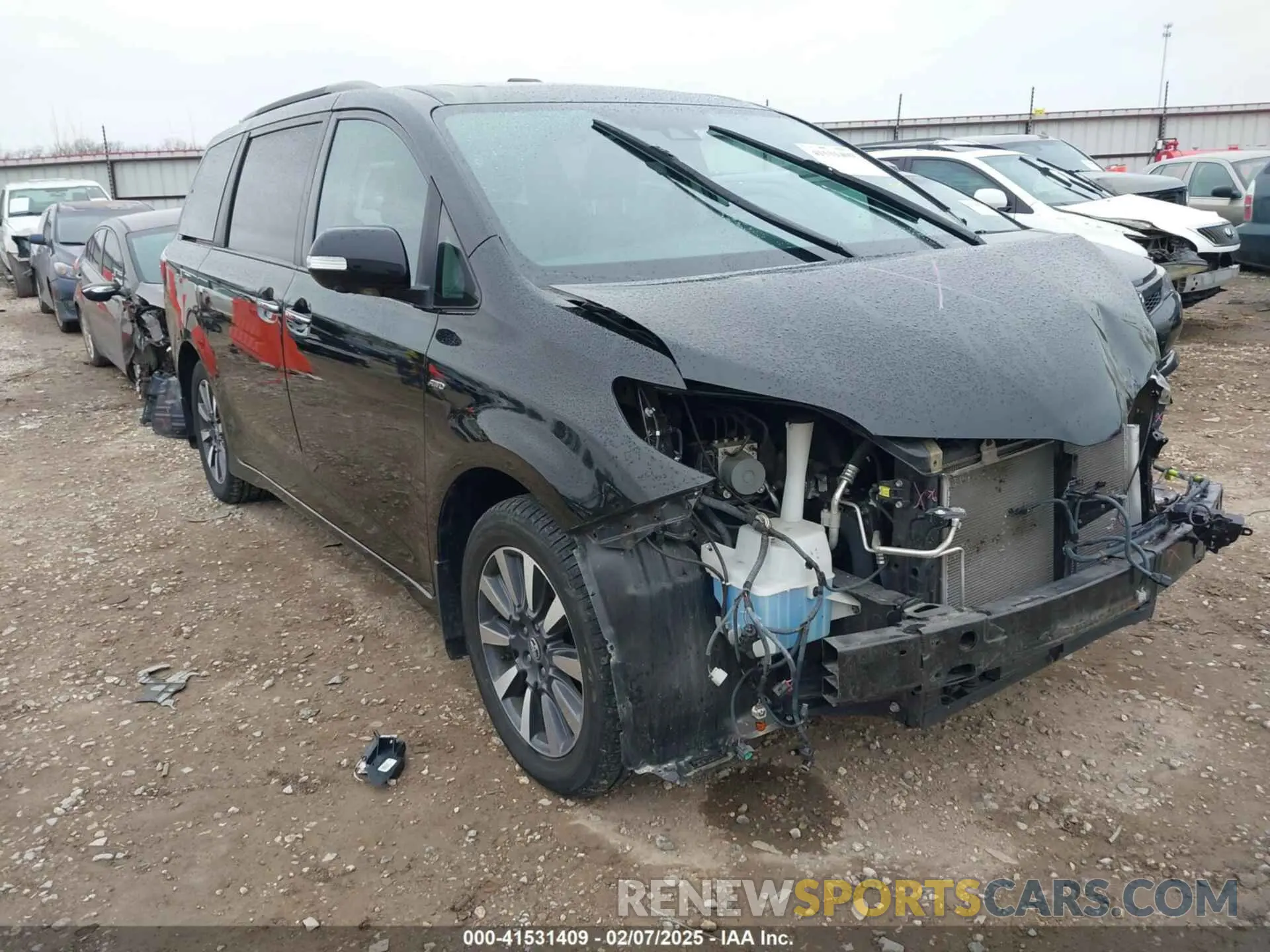 1 Photograph of a damaged car 5TDDZ3DC6KS214553 TOYOTA SIENNA 2019