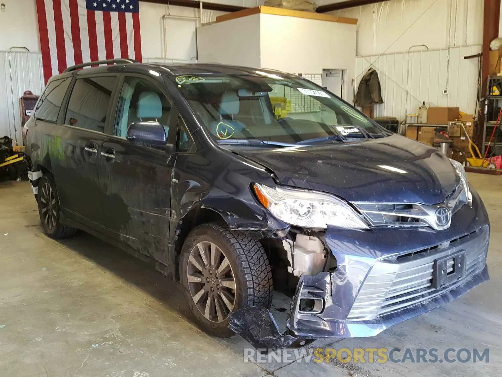 1 Photograph of a damaged car 5TDDZ3DC7KS223603 TOYOTA SIENNA 2019