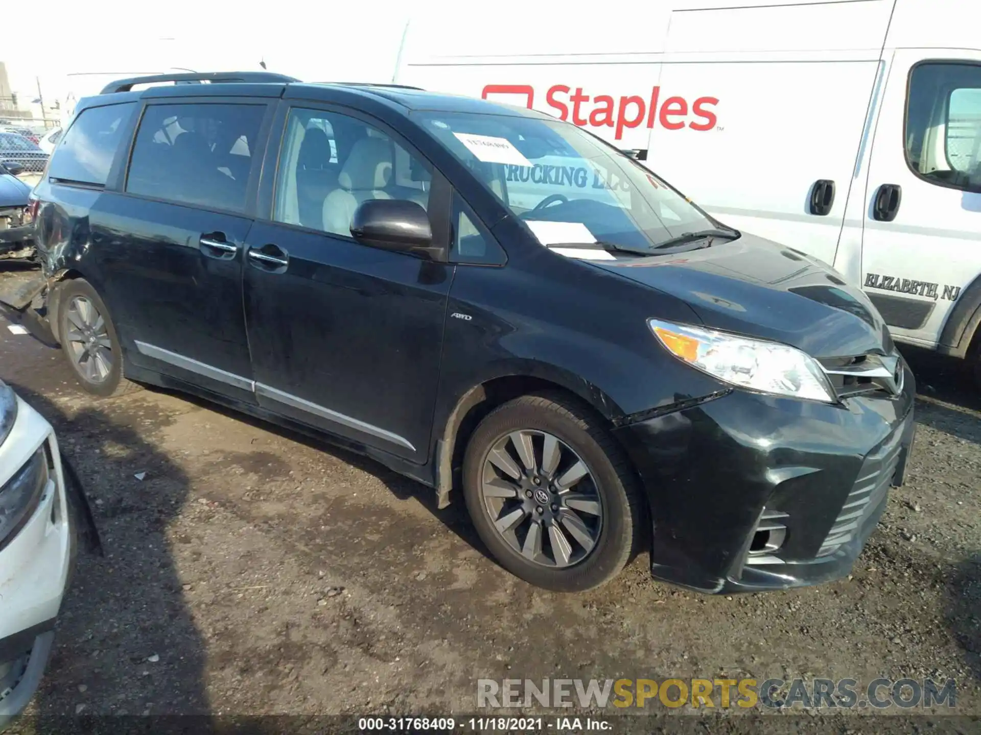 1 Photograph of a damaged car 5TDDZ3DC9KS218063 TOYOTA SIENNA 2019