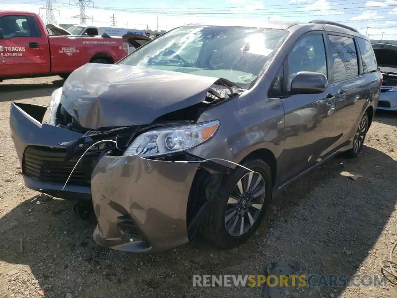 2 Photograph of a damaged car 5TDJZ3DC0KS227916 TOYOTA SIENNA 2019