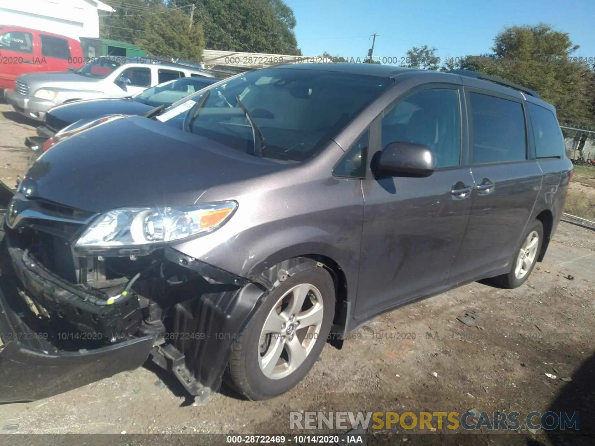 2 Photograph of a damaged car 5TDKZ3DC7KS999088 TOYOTA SIENNA 2019