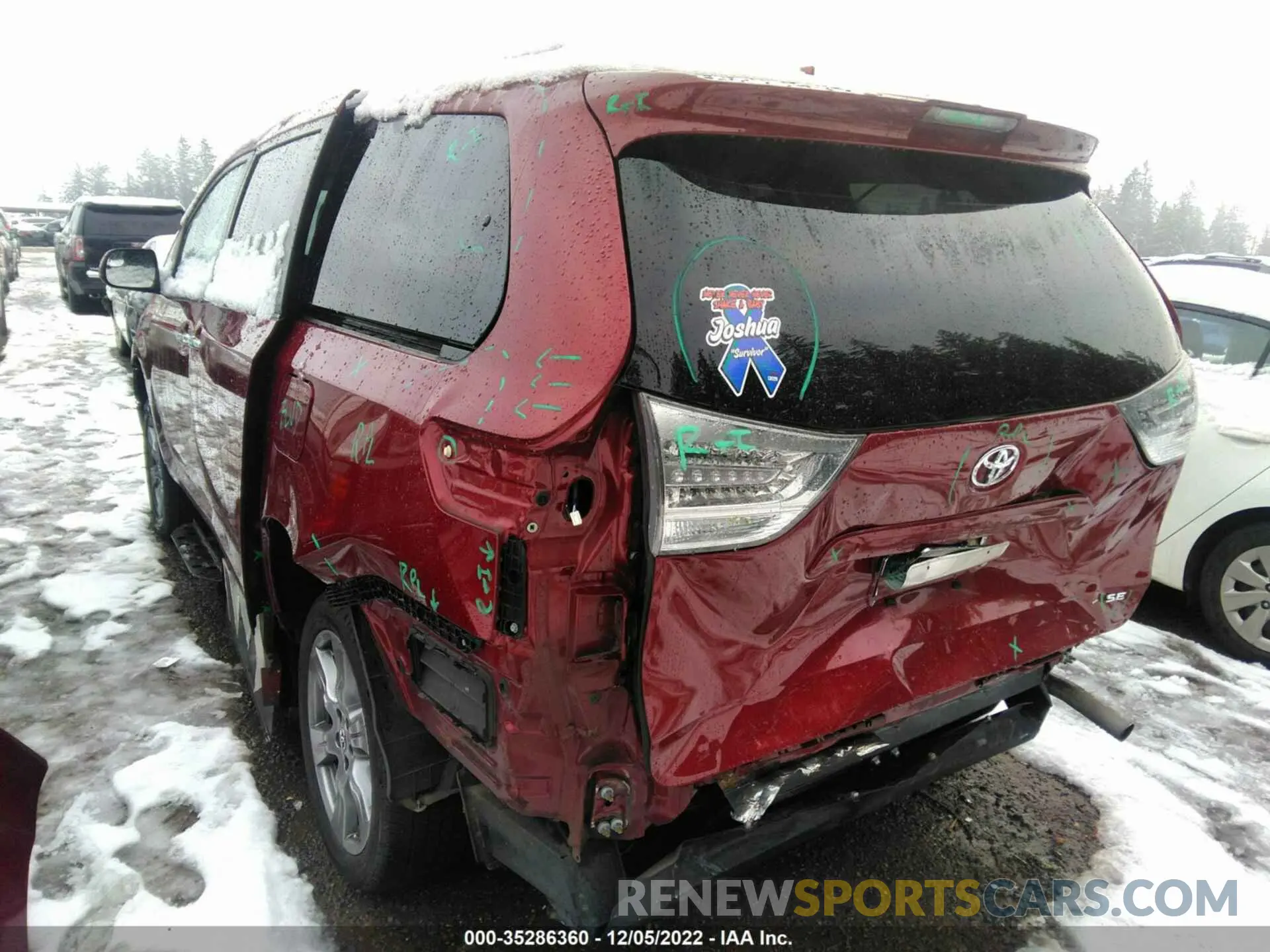 3 Photograph of a damaged car 5TDXZ3DC7KS984595 TOYOTA SIENNA 2019