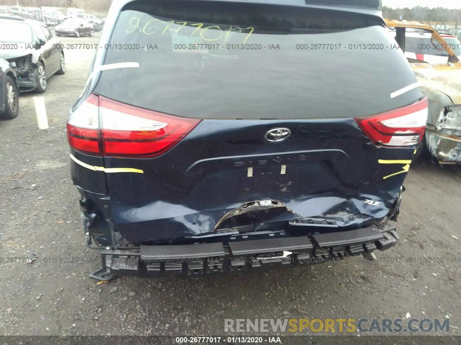 6 Photograph of a damaged car 5TDYZ3DC0KS017847 TOYOTA SIENNA 2019