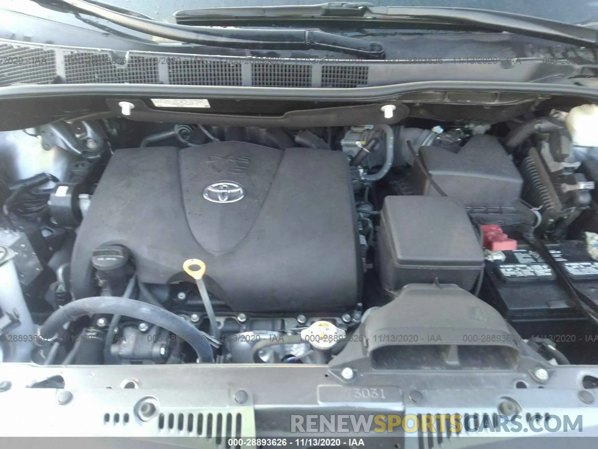 10 Photograph of a damaged car 5TDYZ3DC7KS001600 TOYOTA SIENNA 2019