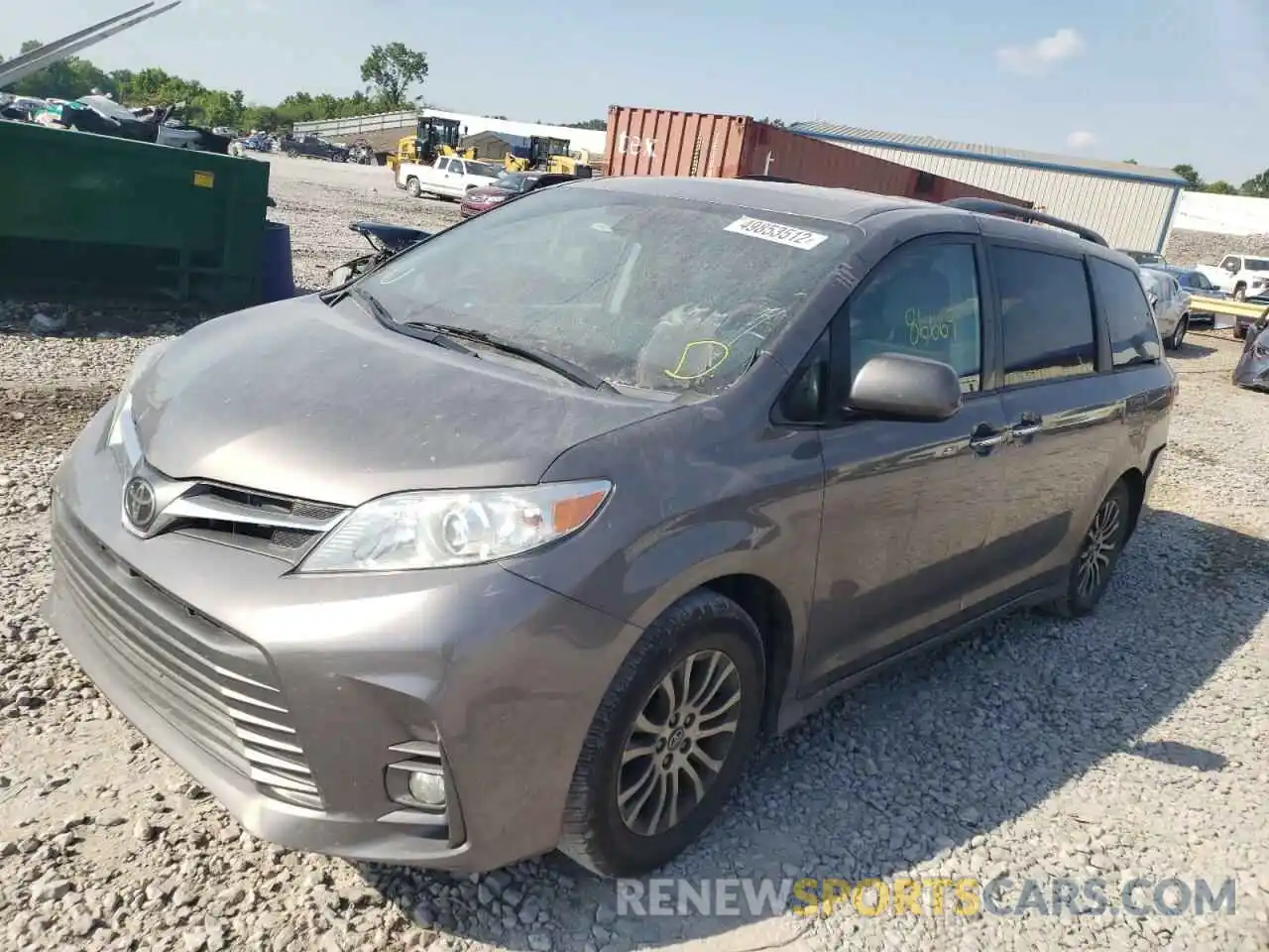 2 Photograph of a damaged car 5TDYZ3DC7KS016081 TOYOTA SIENNA 2019