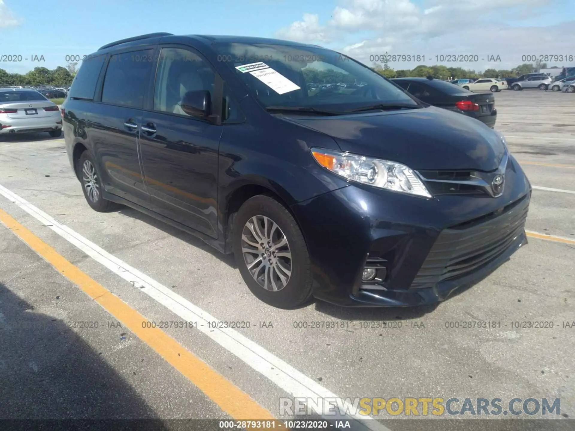 1 Photograph of a damaged car 5TDYZ3DC7KS016405 TOYOTA SIENNA 2019