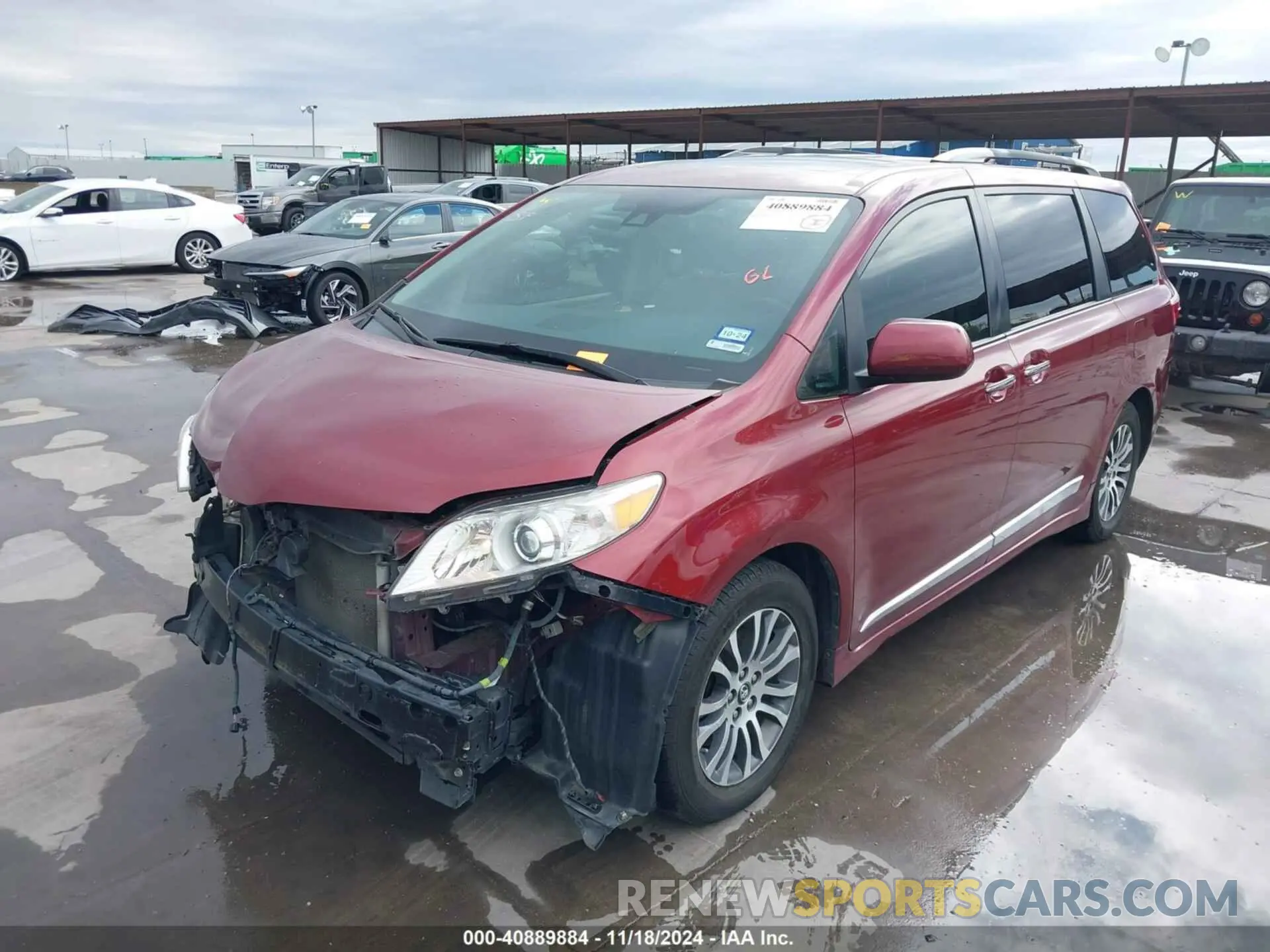 2 Photograph of a damaged car 5TDYZ3DC7KS966005 TOYOTA SIENNA 2019
