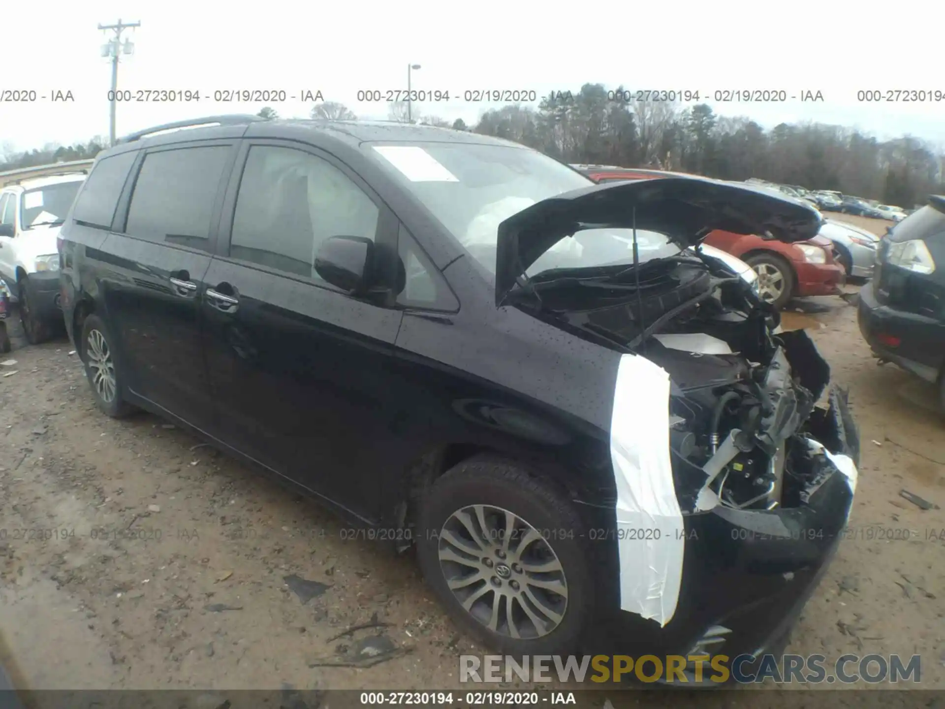 1 Photograph of a damaged car 5TDYZ3DC7KS980910 TOYOTA SIENNA 2019