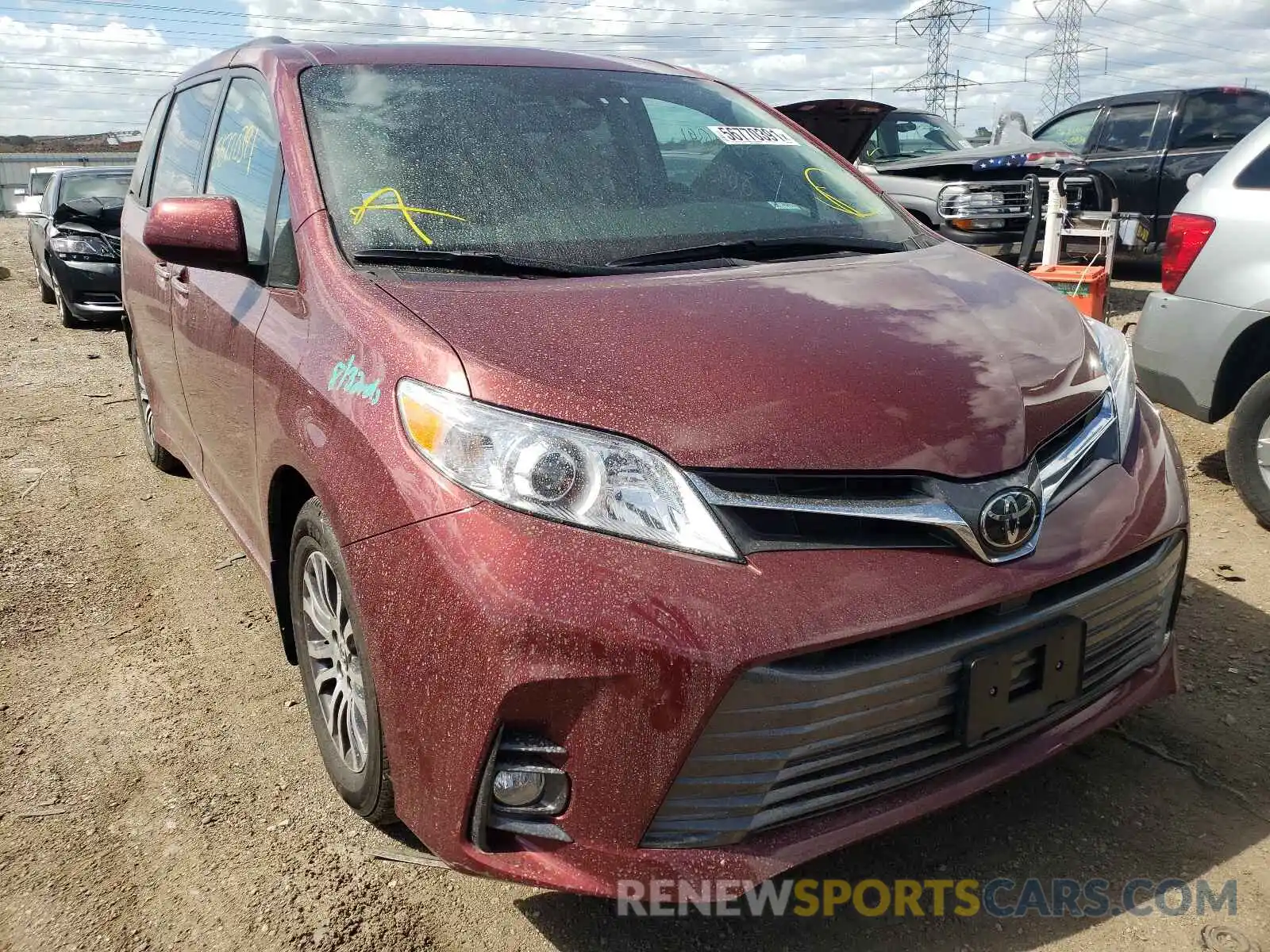 1 Photograph of a damaged car 5TDYZ3DCXKS999080 TOYOTA SIENNA 2019