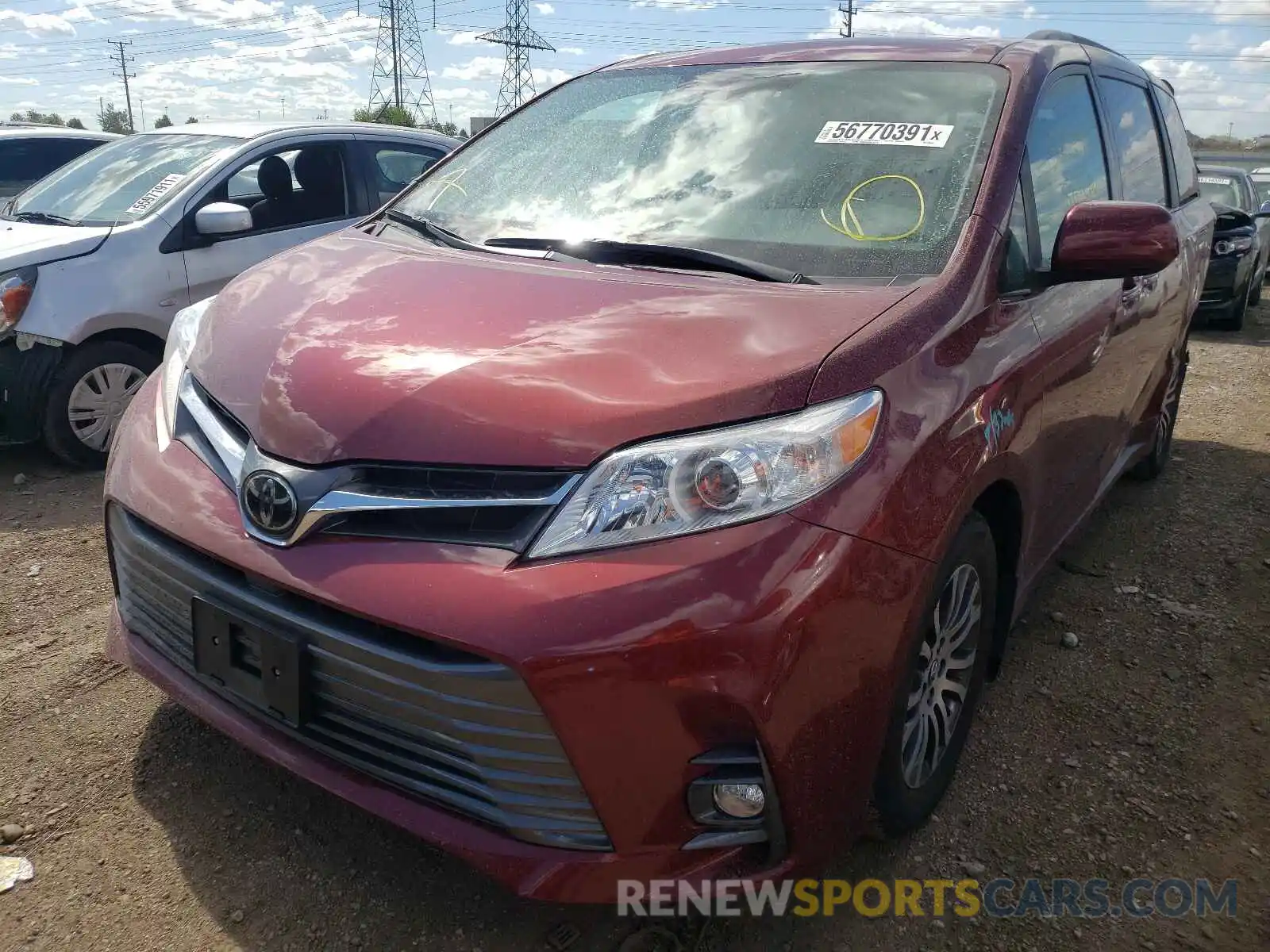 2 Photograph of a damaged car 5TDYZ3DCXKS999080 TOYOTA SIENNA 2019