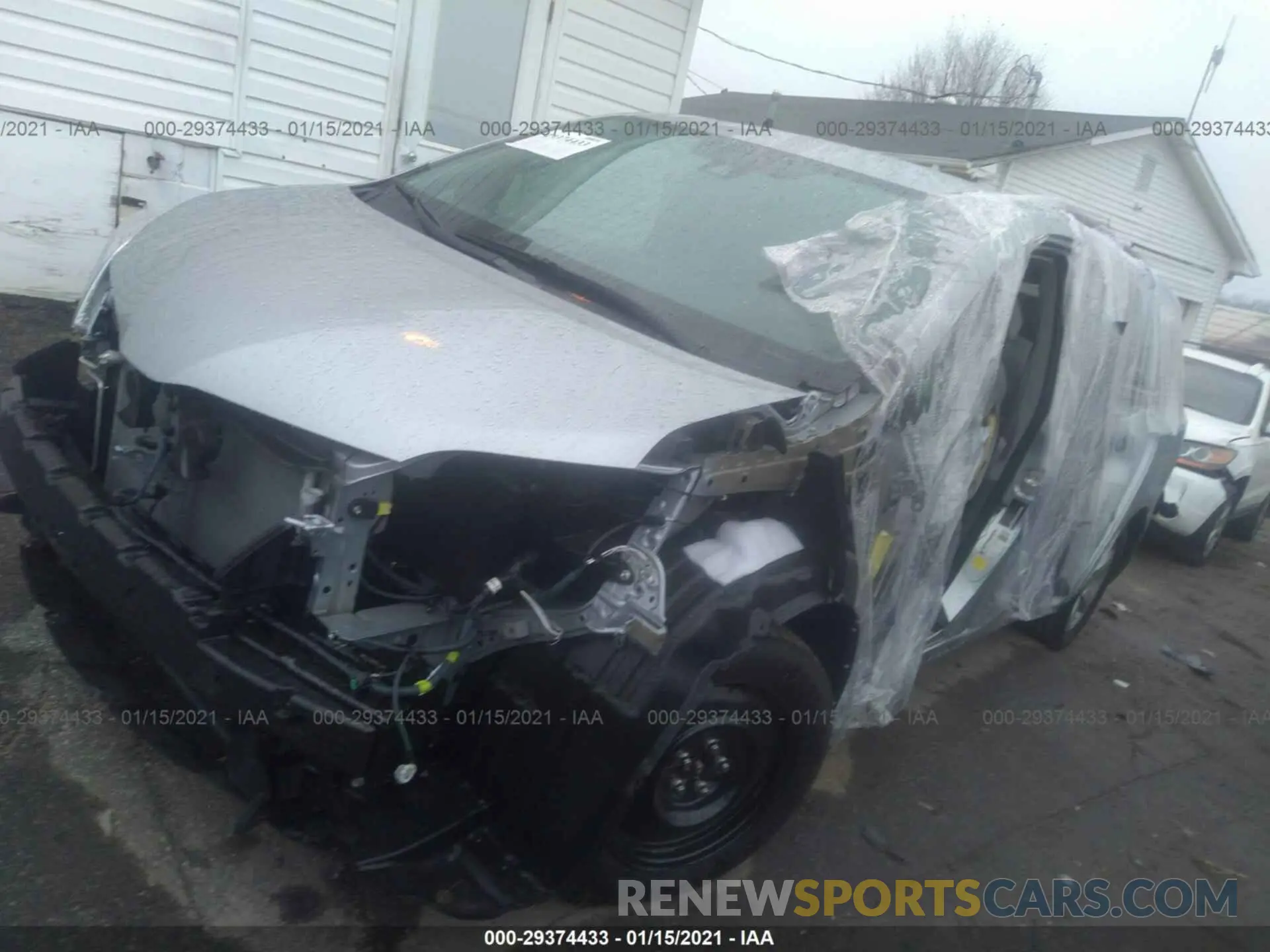2 Photograph of a damaged car 5TDKZ3DC0LS076761 TOYOTA SIENNA 2020
