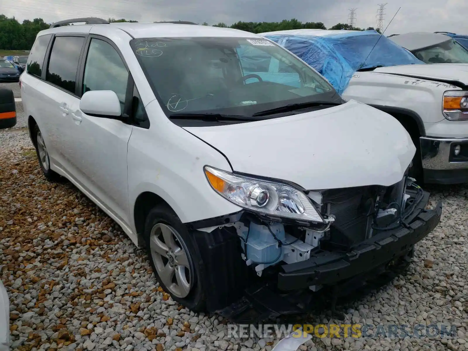 1 Photograph of a damaged car 5TDKZ3DC1LS078065 TOYOTA SIENNA 2020