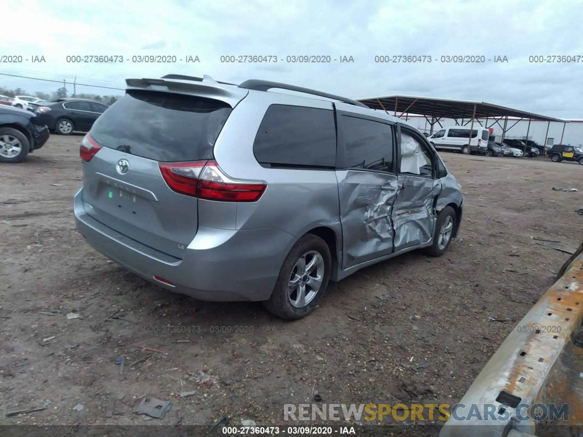 4 Photograph of a damaged car 5TDKZ3DC7LS034393 TOYOTA SIENNA 2020