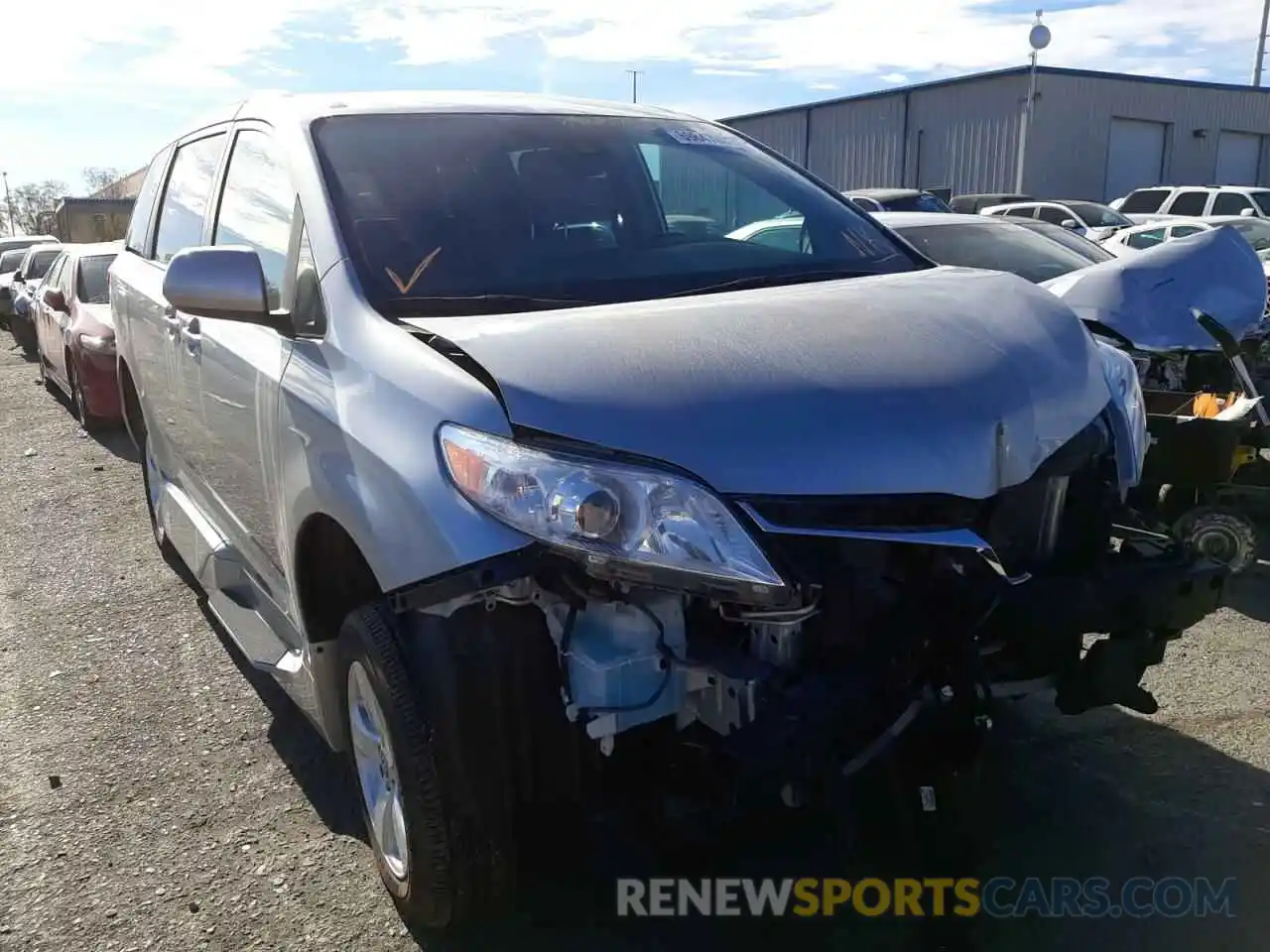 1 Photograph of a damaged car 5TDKZ3DC9LS067640 TOYOTA SIENNA 2020