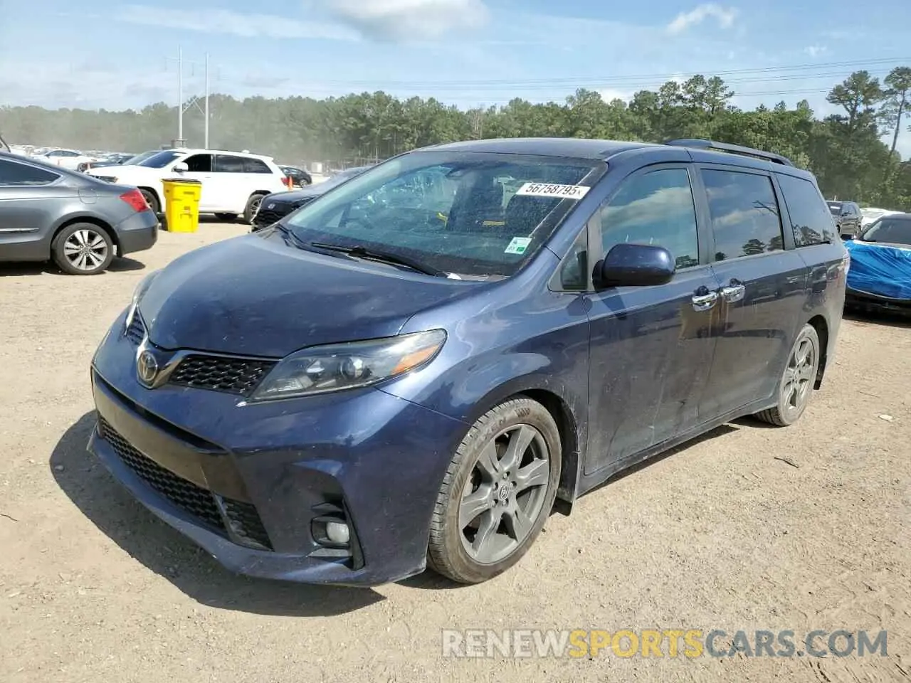 1 Photograph of a damaged car 5TDXZ3DC9LS072925 TOYOTA SIENNA 2020