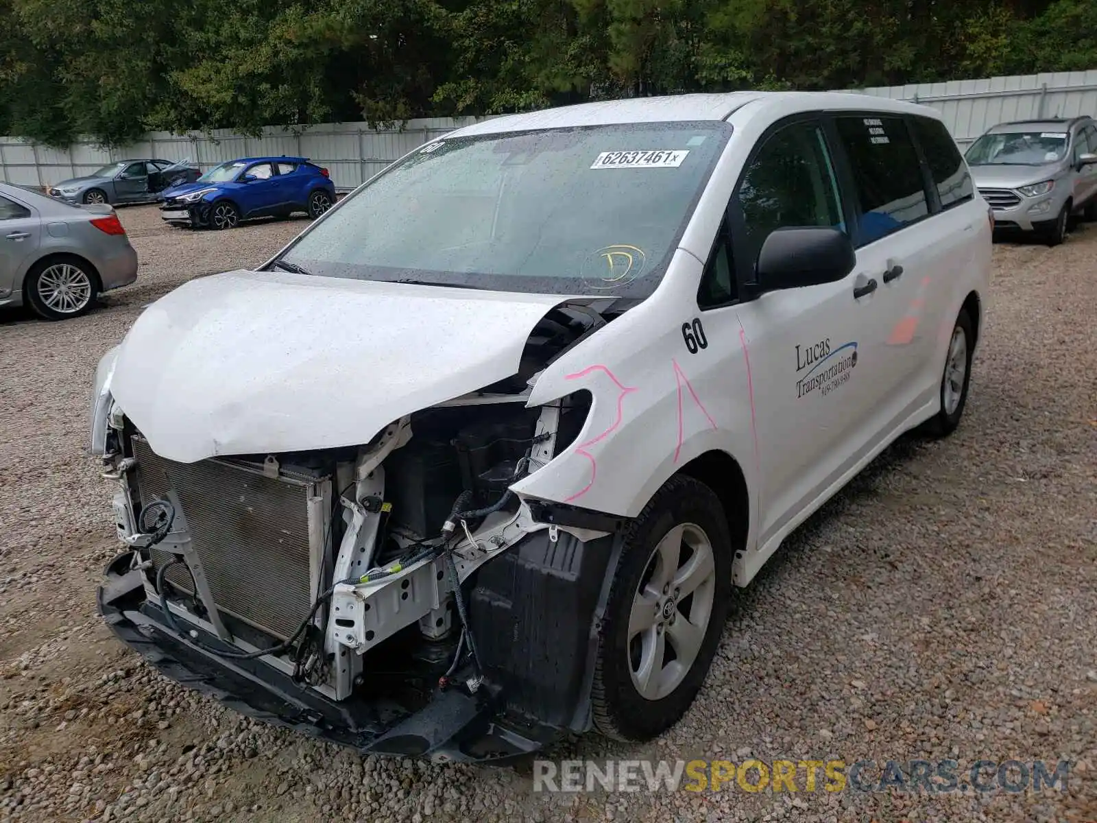 2 Photograph of a damaged car 5TDZZ3DC8LS030481 TOYOTA SIENNA 2020