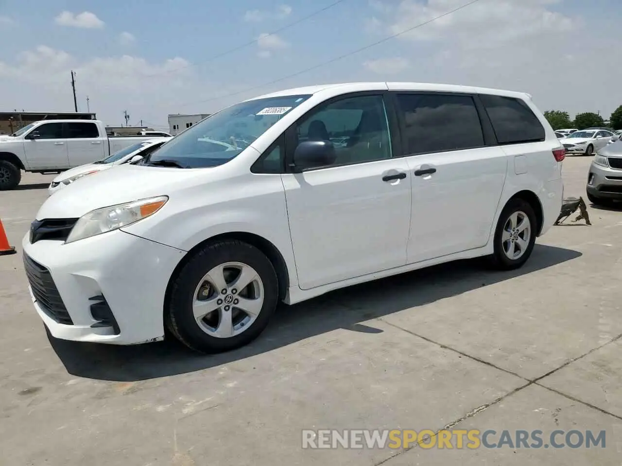 1 Photograph of a damaged car 5TDZZ3DCXLS034791 TOYOTA SIENNA 2020