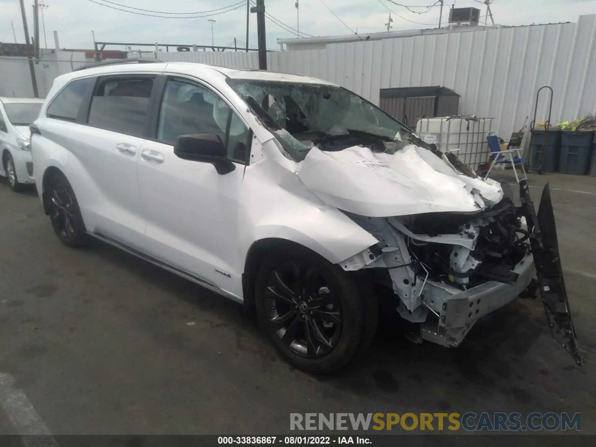 1 Photograph of a damaged car 5TDDRKEC2MS014989 TOYOTA SIENNA 2021