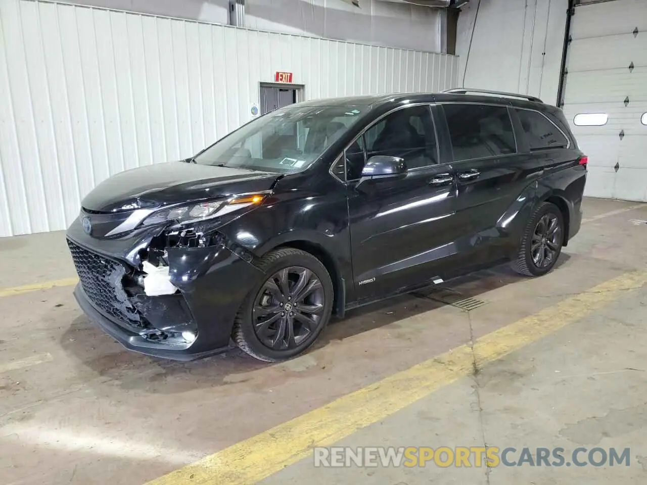 1 Photograph of a damaged car 5TDDRKEC5MS029633 TOYOTA SIENNA 2021