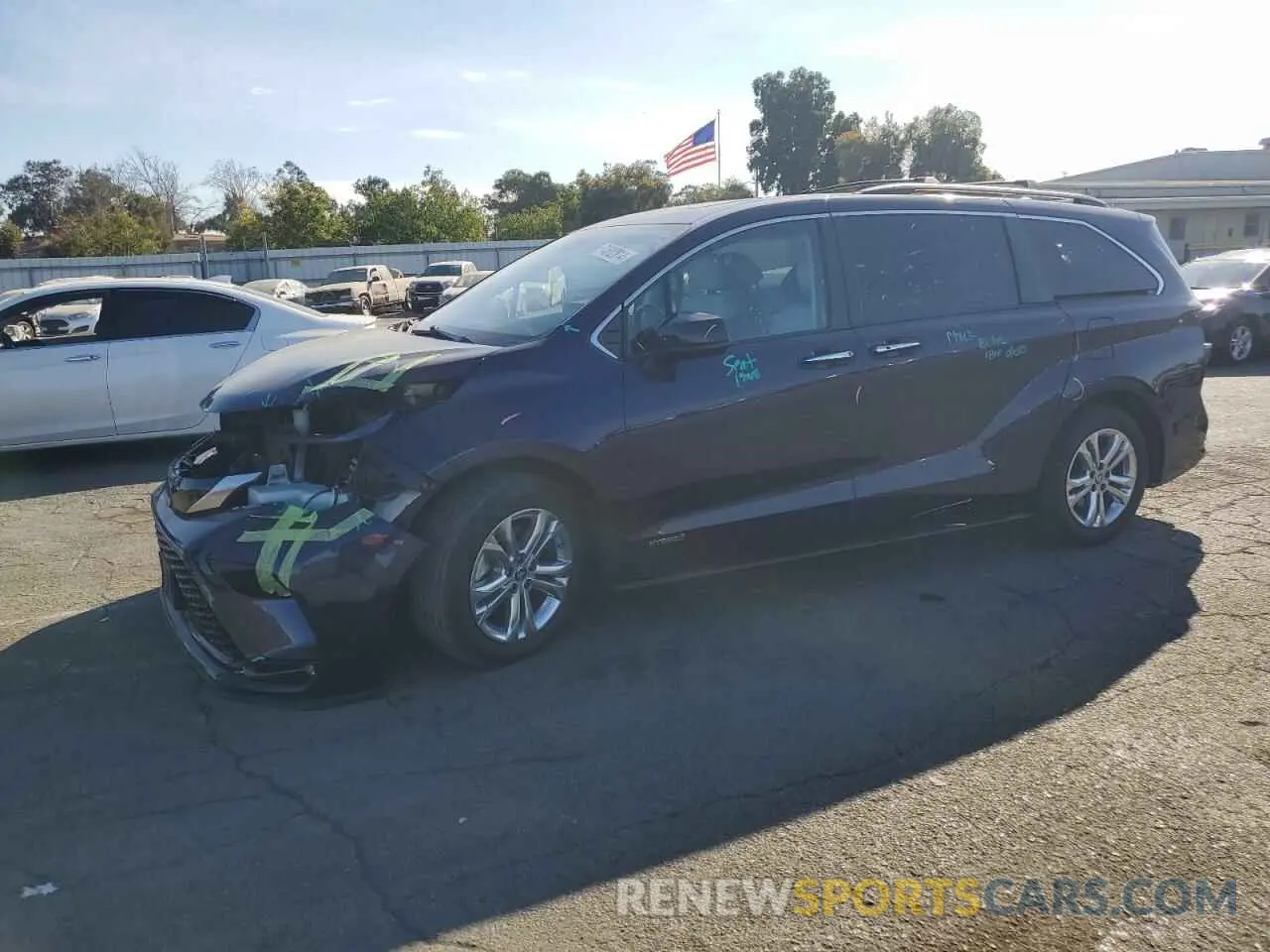 1 Photograph of a damaged car 5TDDSKFC2MS030872 TOYOTA SIENNA 2021