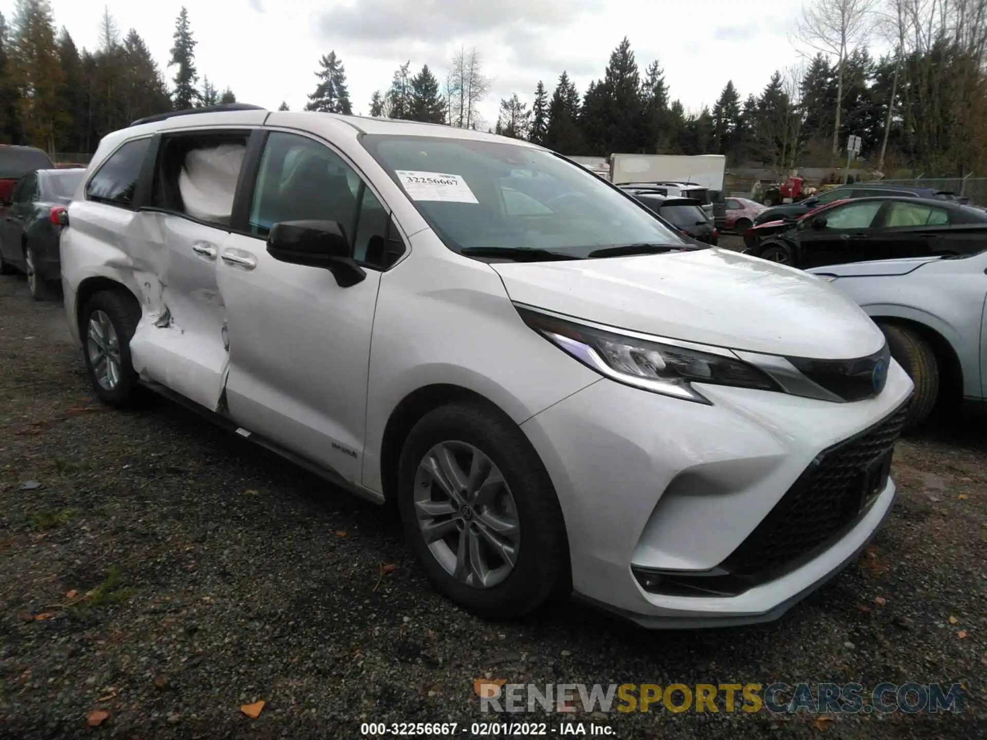 1 Photograph of a damaged car 5TDDSKFCXMS005248 TOYOTA SIENNA 2021