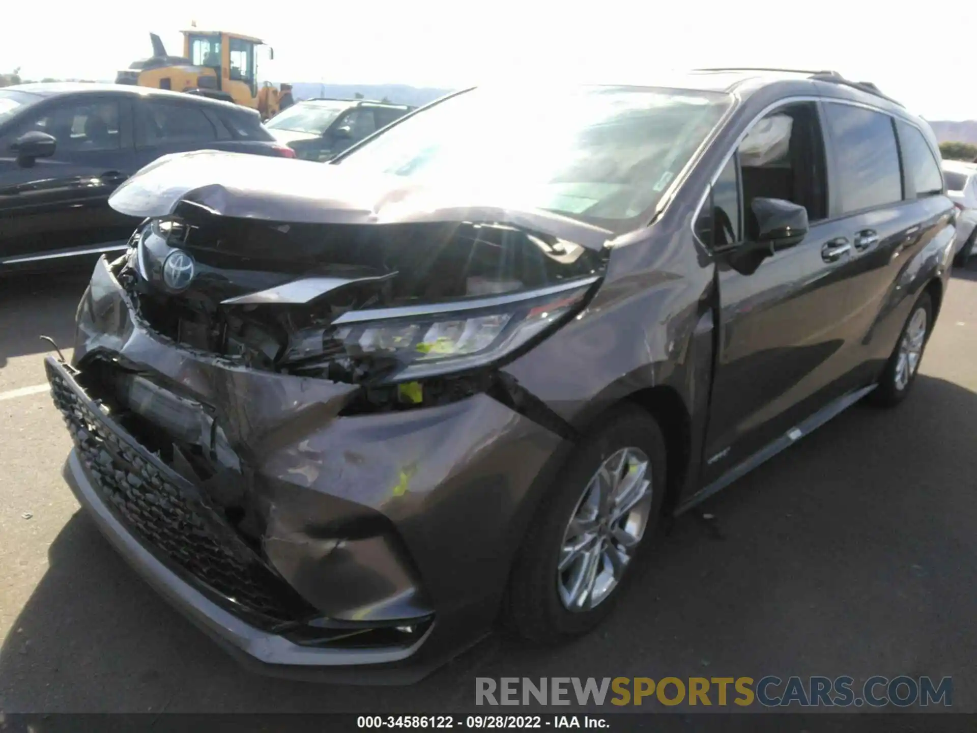 2 Photograph of a damaged car 5TDDSKFCXMS025306 TOYOTA SIENNA 2021