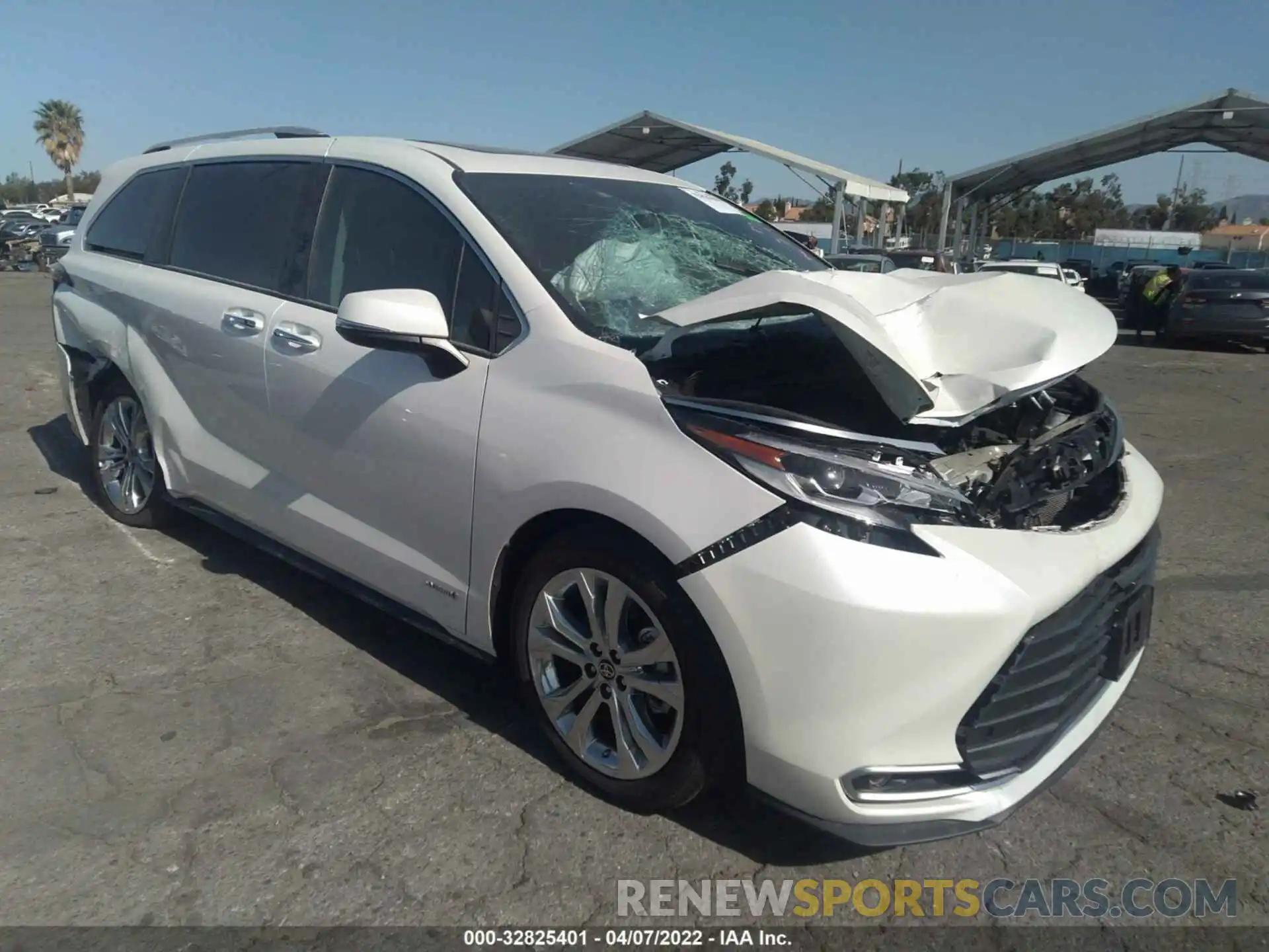 1 Photograph of a damaged car 5TDERKEC6MS027796 TOYOTA SIENNA 2021