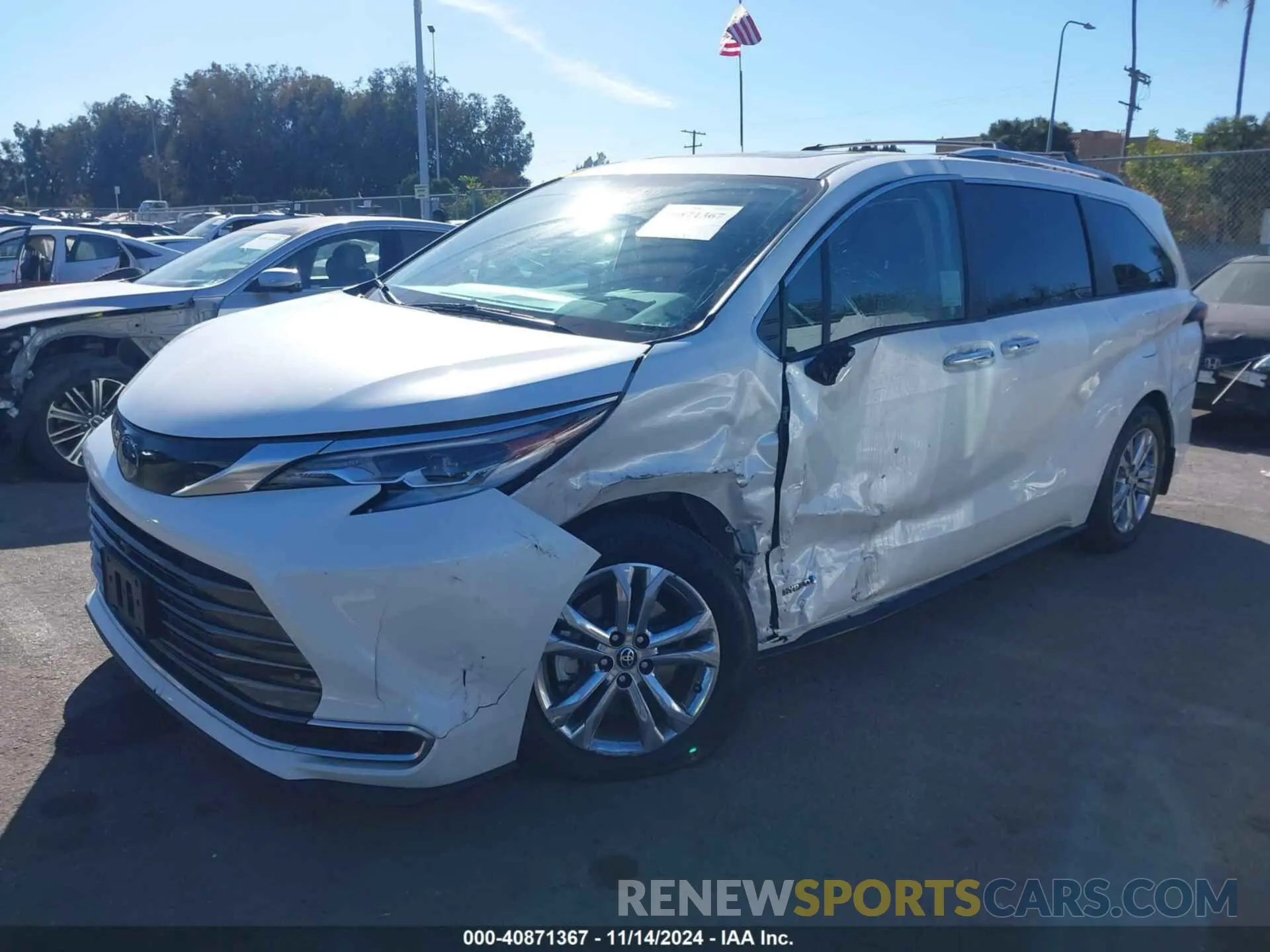 2 Photograph of a damaged car 5TDESKFC6MS013142 TOYOTA SIENNA 2021