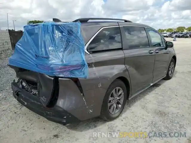 4 Photograph of a damaged car 5TDJRKEC2MS047638 TOYOTA SIENNA 2021