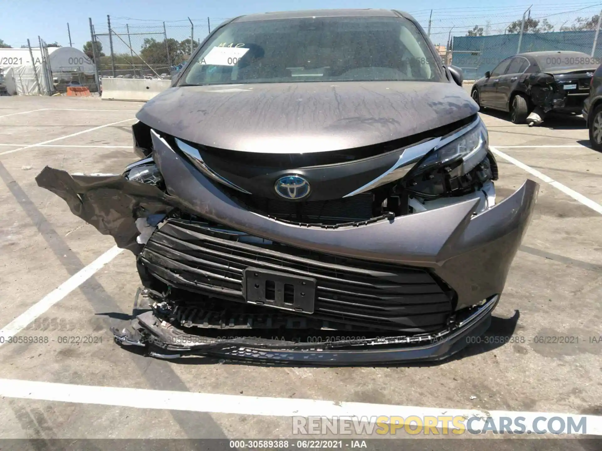 6 Photograph of a damaged car 5TDJSKFC7MS022110 TOYOTA SIENNA 2021