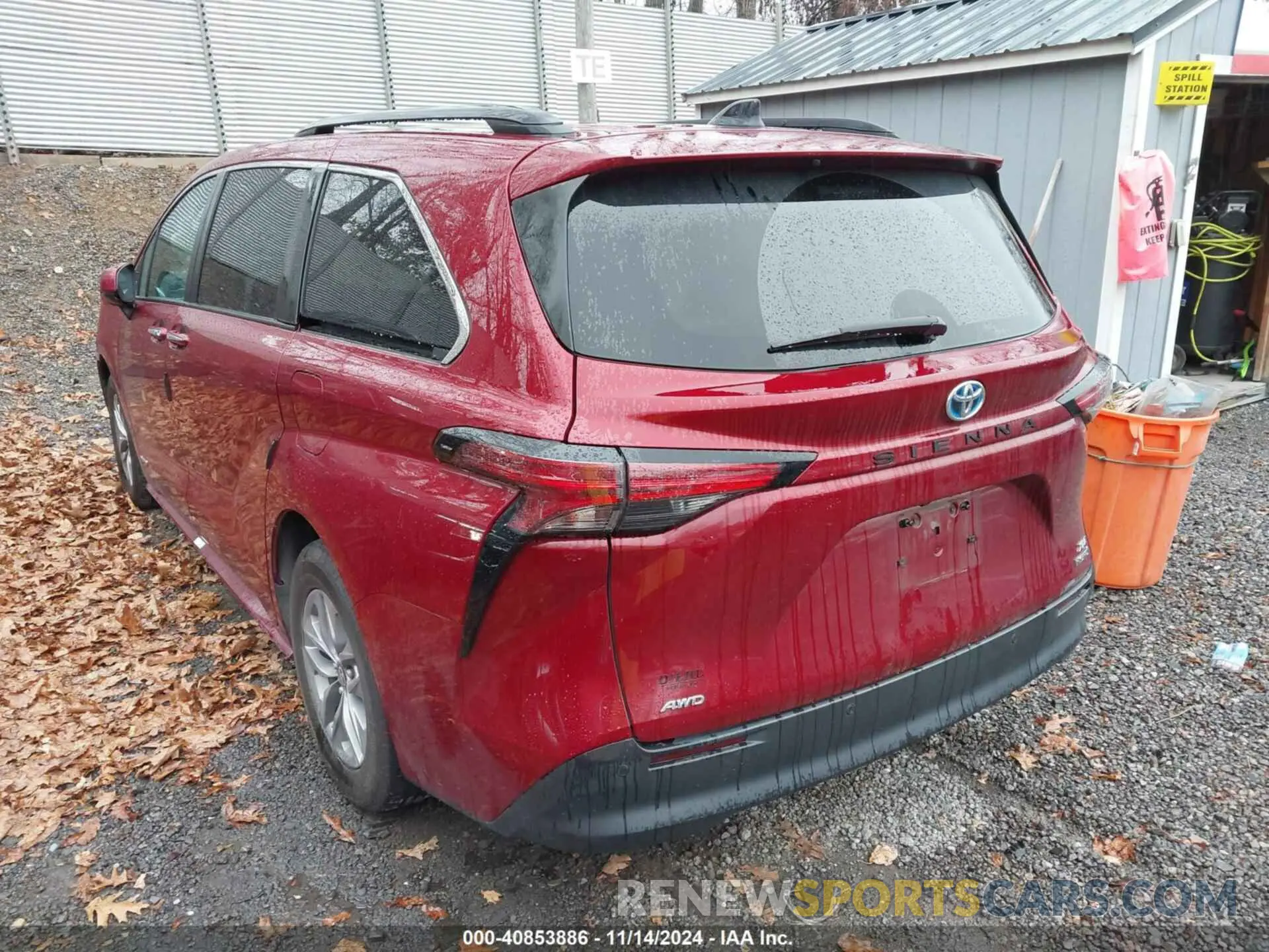 3 Photograph of a damaged car 5TDJSKFCXMS014664 TOYOTA SIENNA 2021