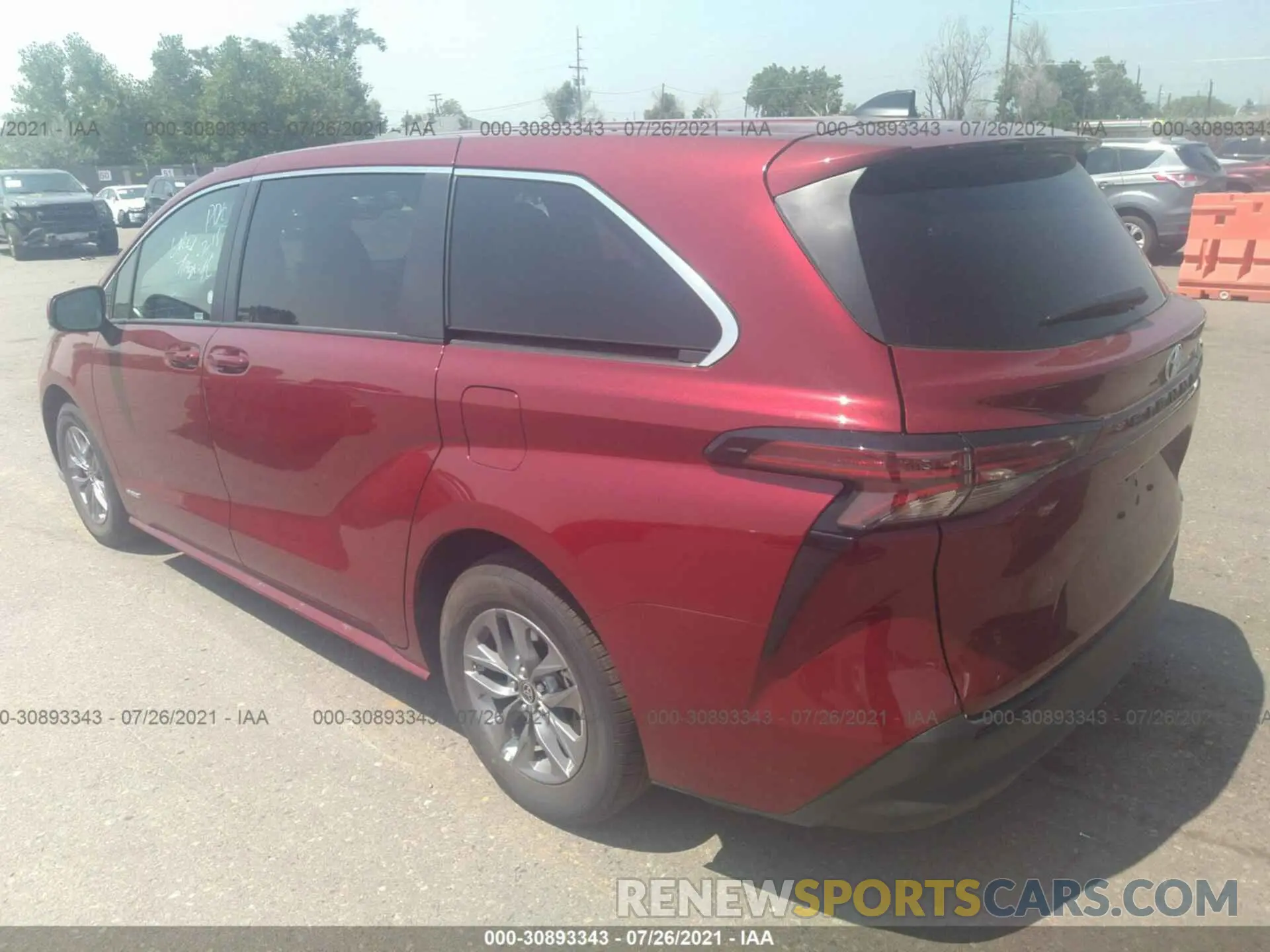 3 Photograph of a damaged car 5TDKRKEC2MS042251 TOYOTA SIENNA 2021