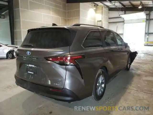 4 Photograph of a damaged car 5TDKRKEC4MS048648 TOYOTA SIENNA 2021