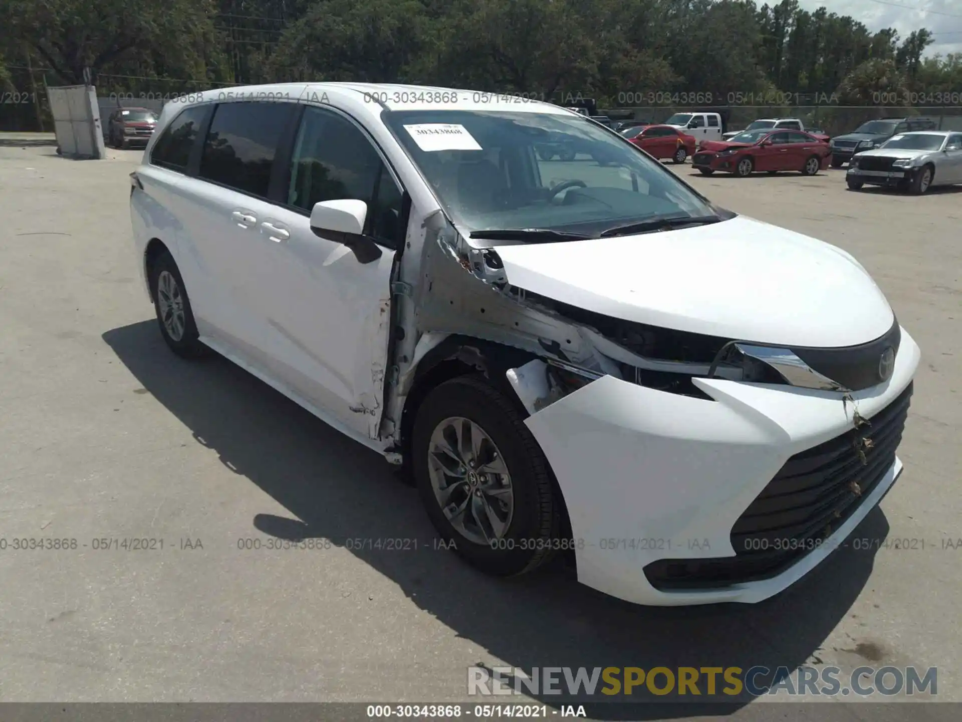 1 Photograph of a damaged car 5TDKRKEC5MS027310 TOYOTA SIENNA 2021